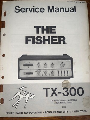 Fisher TX-300 Service Manual Amplifier Original-image