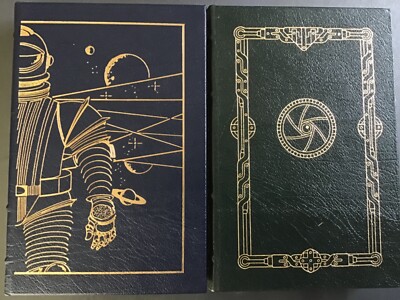 THE FOREVER WAR & FOREVER PEACE Easton Press SIGNED JOE HALDEMAN First Printings-image