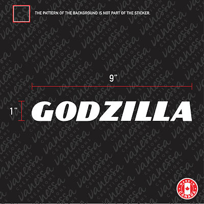 2X GODZILLA GTR SKYLINE car sticker decal vinyl-image