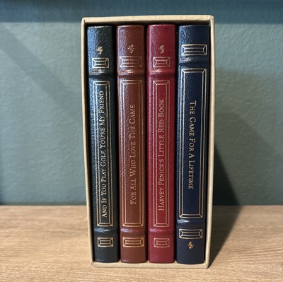 Harvey Penick With Bud Shrake The Game of Golf Easton Press 4 Book Set Leather-image