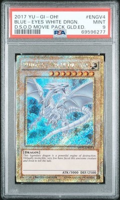 YUGIOH Blue-Eyes White Dragon Limited Edition MVP1-ENGV4 PSA 9-image