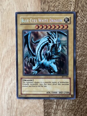 2002 Yu-Gi-Oh! Collectors Tin Promo Blue-Eyes White Dragon #BPT-003 Lightly Play-image