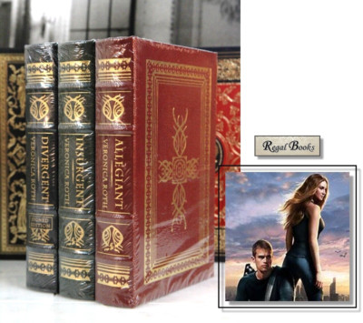 DIVERGENT 3 VOL SET Veronica Roth - Easton Press🖋SIGNED🖋 SEALED w/BOX-image
