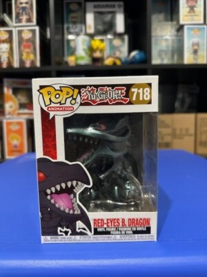 Funko Pop! Yu-Gi-Oh! Red-Eyes B. Dragon #718 New Perfect Condition-image