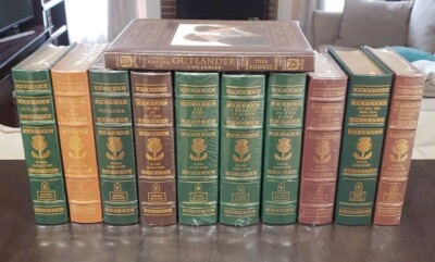 Easton Press Diana Gabaldon Outlander Series 9 Vol Full Set + 2 Books Leather -image