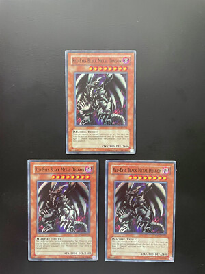 Yugioh Red-Eyes Black Metal Dragon PP01-EN015 Super Rare Unlimited Edition HP X3-image