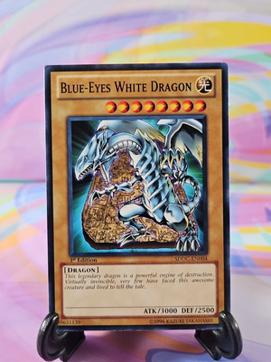 Yu-Gi-Oh TCG Card | Blue-Eyes White Dragon SDDC-EN004 First Edition-image