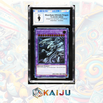 Yu-Gi-Oh! Blue-Eyes Ultimate Dragon GFP2-EN181 Ghost Rare 1st Ed CGC 9-image