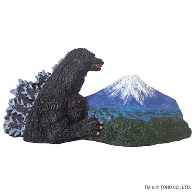 Godzilla Diorama Magnet Godzilla and Mt. Fuji New Japan 12 × 60 × 35mmDecoration-image