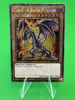 Yu-Gi-Oh Quarter Century Stampede Red-Eyes Black Dragon PSR RA04-EN109 NM!!!-image
