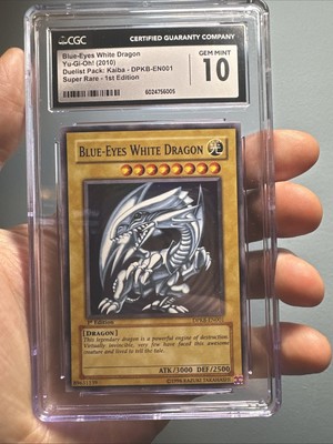 Blue-Eyes White Dragon - DPKB-EN001 - Super Rare 1st Edition- CGC  Gem Mint 10-image