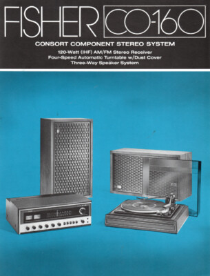 Fisher - CO-160 Music System - Original Sales Brochure - -image