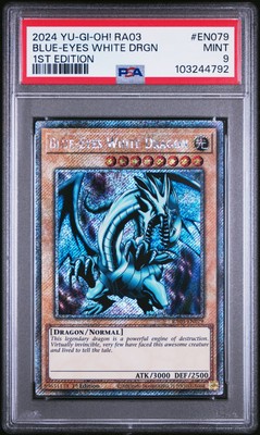 2024 YU-GI-OH! RA03-QUARTER CENTURY BONANZA 1ST ED BLUE-EYES WHITE DRAGON PSA 9-image
