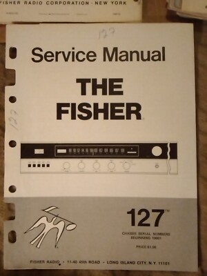 Fisher 127 Service Manual AM-FM Stereo Receiver Original-image