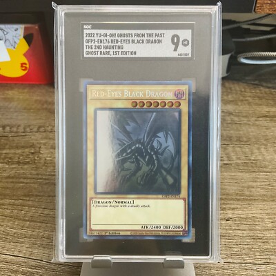 2022 Yu-Gi-Oh! 1st Ed. Ghost Rare Red Eyes B. Dragon [GFP2-EN176] - SGC 9 [MINT]-image