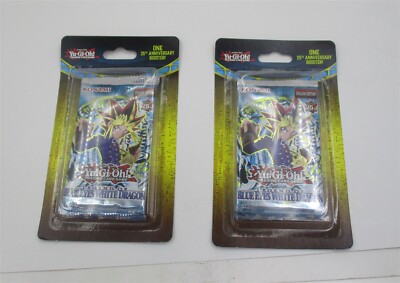 Yu-Gi-Oh! Blue Eyes White Dragon 25th Anniversary Booster Pack (Lot of 2)-image
