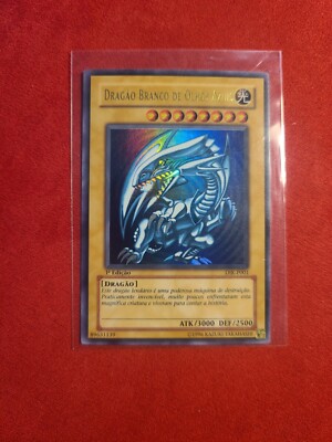 blue eyes white dragon 1st edition sdk-001 Portugese-image