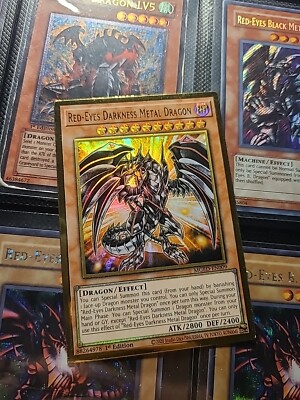 YuGiOh RED-EYES DARKNESS METAL DRAGON | MGED-EN009 Premium Gold Rare 1st -image