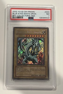 Blue-Eyes White Dragon BPT-003 2002 Collectors Tin Limited Edition - PSA 7-image