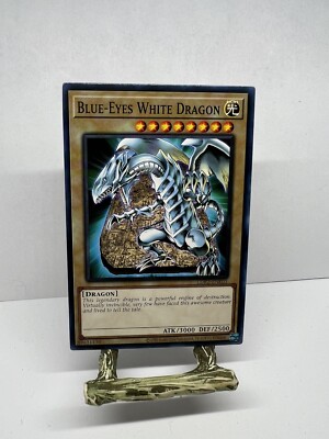 YuGiOh TCG Blue Eyes White Dragon Non Holo LDK2-ENK01 Konami Card-image