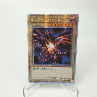 Yugioh RED EYES BLACK DRAGON LC01-EN006 Quarter Century Rare 25th Anniversary-image