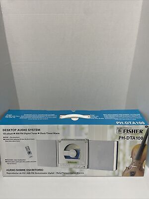 RARE FISHER SLIM AUDIO SYSTEM CD Remote FM Radio MULTIMEDIA PH-DTA100 Brand New-image