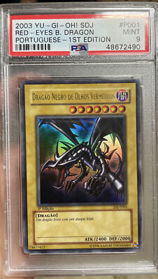 1st Ed 2003 SDJ Red Eyes Black Dragon Ultra Rare DIJ-P001 Portuguese PSA 9-image