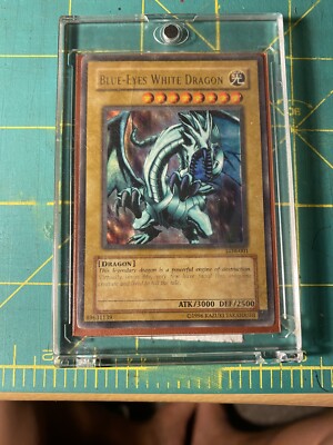 Yu-Gi-Oh! TCG Blue-Eyes White Dragon Legend of Blue Eyes White Dragon LOB-001...-image
