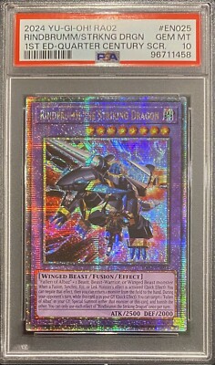 2024 PSA 10 YUGIOH 25TH 1ST ED QC STARLIGHT RINDBRUMM THE STRIKING DRAGON 💫-image