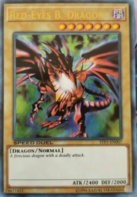 Yugioh! LP Red-Eyes B. Dragon - STP1-EN007 - Ultra Rare - Unlimited Lightly Play-image