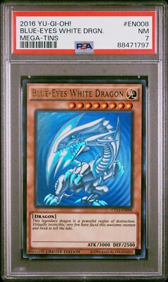 Blue Eyes White Dragon | CT13 2016 Mega Tins | Ultra Rare | PSA 7-image