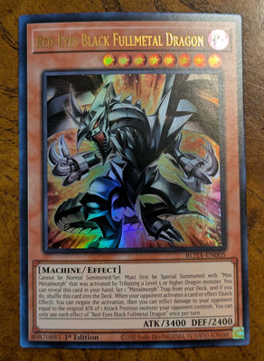 Red-Eyes Black Fullmetal Dragon ROTA-EN005 Ultra Rare 1st Ed Near Ming Yu-Gi-Oh!-image