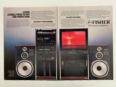 Fisher High Fidelity Audio/Video System 1585 Vintage 1985 Print Ad-image