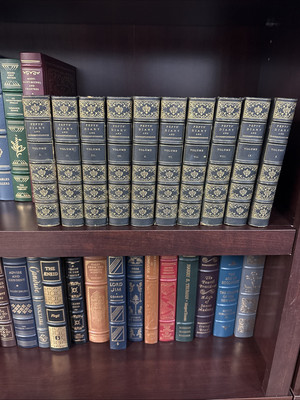 The Diary Of Samuel Pepys ANTIQUE 10 VOLUME SET Leather 1884 Ornate-image