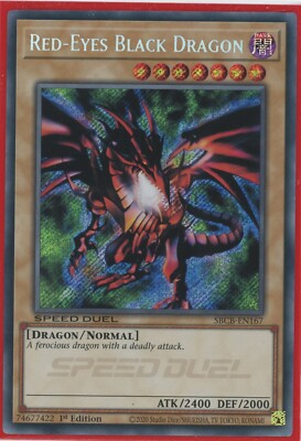 Yugioh Red-Eyes Black Dragon  SBCB-EN167 Secret Rare  1st Edition NM/LP-image
