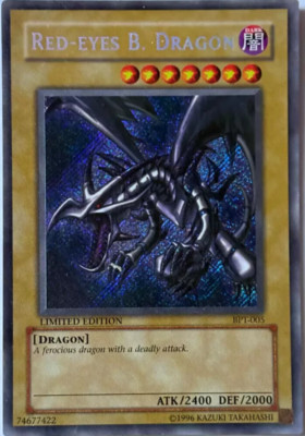 Yugioh Red-Eyes B. Dragon BPT-005 Secret Rare Limited Edition NM near mint-image