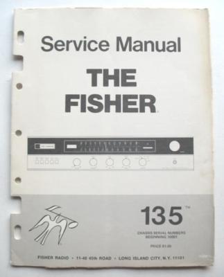 FISHER MODEL 135 AM/FM STEREO RECEIVER FACTORY SERVICE MANUAL-image