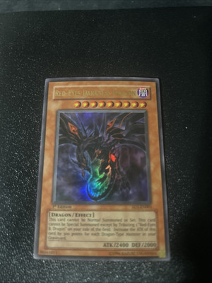 red eyes darkness dragon sd1-en001 1st edition holo yugioh card-image
