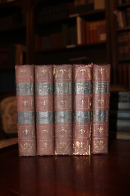 Larned’s History of the World 5 Vol Set (1915) Illustrated Antique Books-image