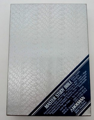 Holman Master Study Bible KJV Top Grain Cowhide Red Letter Gold Edge w/ Box-image