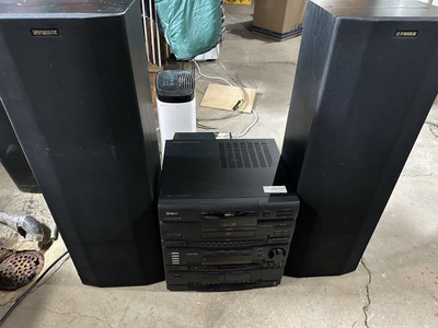 Fisher Stereo System and Speakers-image