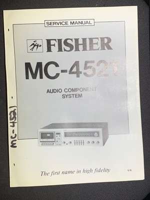 Fisher MC-4521 Service Manual Audio Component System Original-image