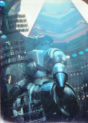 GODZILLA CHROMIUM 1996 PARALLEL HOLOCHROME STICKER # 42 MOGUERA'S SECRET BASE-image