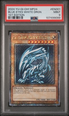 2024 YU-GI-OH! MP24-25TH ANV TIN: DUELING MIRRORS BLUE-EYES WHITE DRAGON PSA 9-image