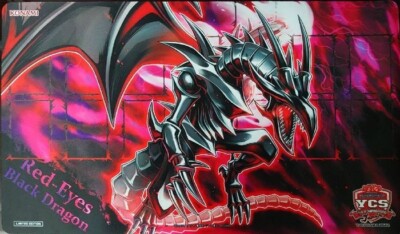 Yugioh Official Playmat Red-Eyes Soul YCSJ 2022 Red-Eyes Black Dragon NEW-image