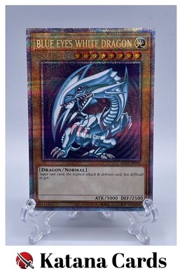 Yugioh Cards | Blue-Eyes White Dragon Prismatic Secret Rare | AC02-JP000 Japanes-image
