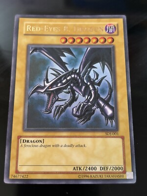 YuGiOh Red Eyes Black Dragon SDJ-001-image