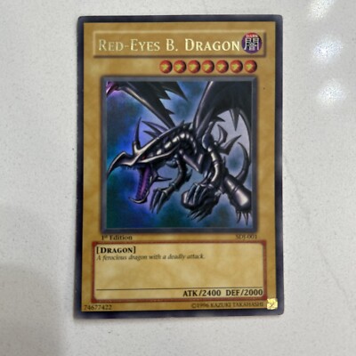 Red Eyes Black Dragon - 1st Edition Yu-Gi-Oh Card-image