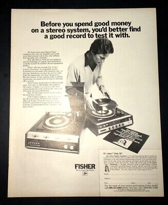 Life Magazine Ad FISHER High Fidelity Stereo System 1972 Ad-image