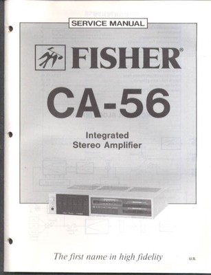 Fisher CA-56 Integrated Stereo Amplifier Service Manual 1983-image